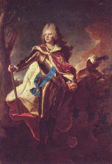 Hyacinthe Rigaud Portrait of Friedrich August II of Saxony oil painting picture
